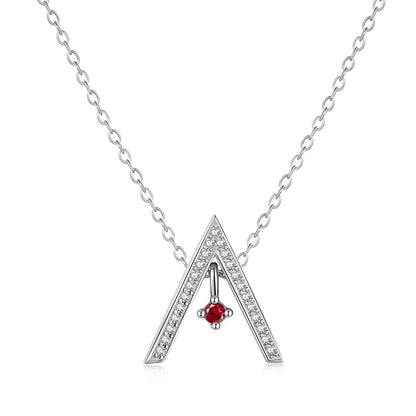 [Luxe Jewels]Sparkling "A" Shape Necklace