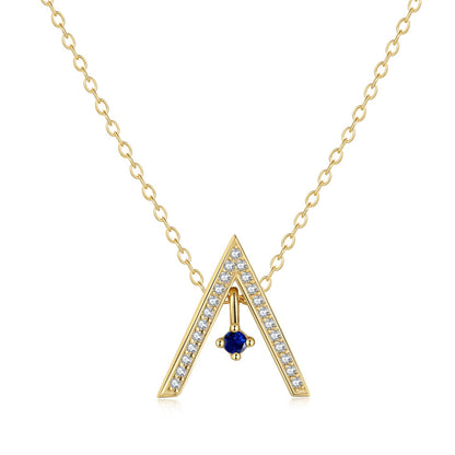 [Luxe Jewels]Sparkling "A" Shape Necklace