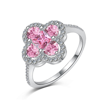 [Luxe Jewels]Luxurious Eternity Flower Shape Banquet Ring