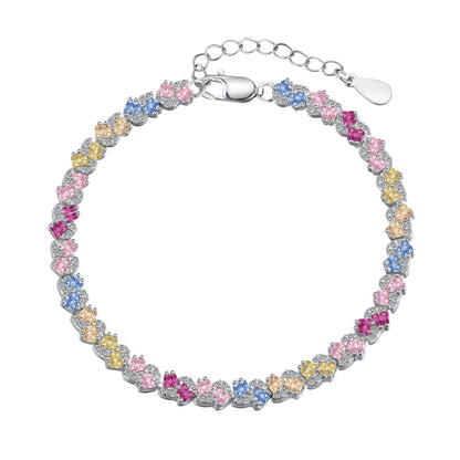 [MERA] Verziertes buntes Party-Armband in Blumenform