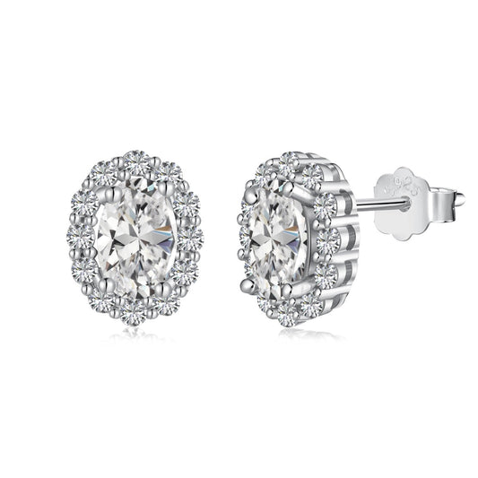 [Luxe Jewels]Delicate Unique Oval Cut Daily Earrings