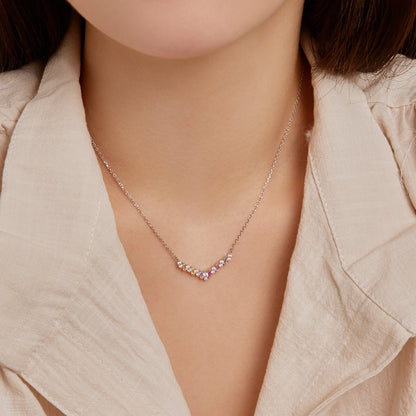 [Luxe Jewels]Dazzling Rainbow Necklace