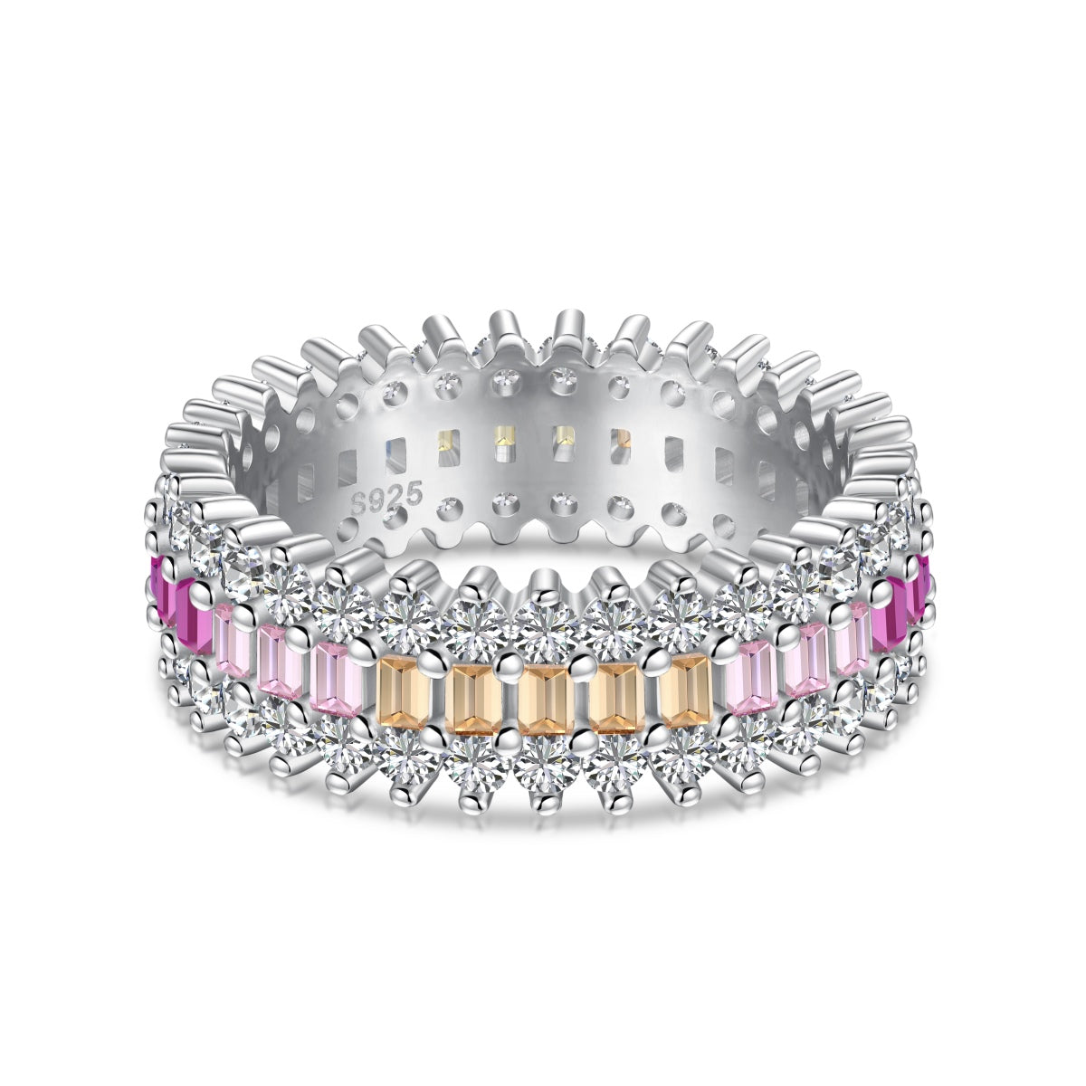 [Luxe Jewels]Ornate Colorful Radiant Cut Daily Ring