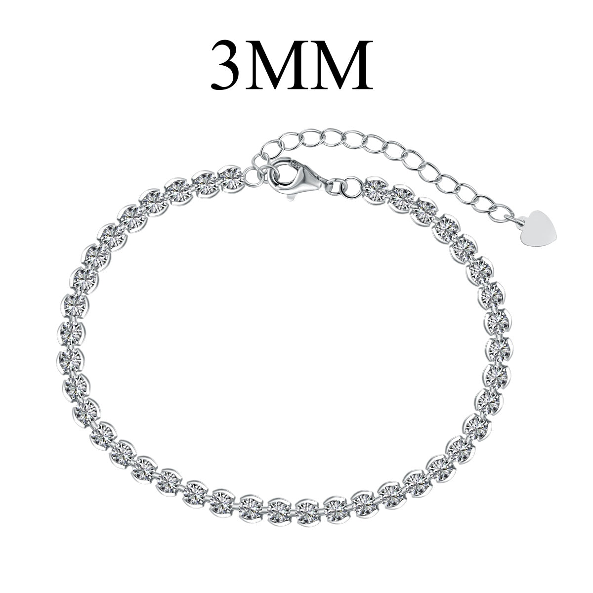 [Luxe Jewels]Ornate  Sparkling Round Cut Daily Bracelet