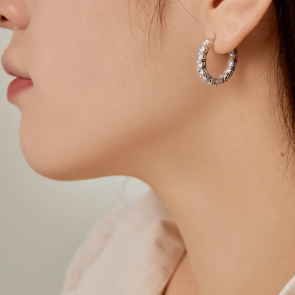 [Luxe Jewels]Unique Round Cut Daily Earrings