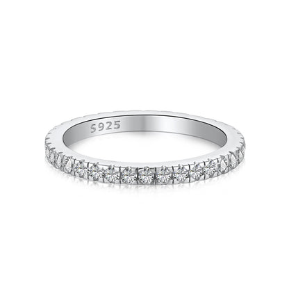 [Luxe Jewels]Delicate Sparkling Round Cut Daily Ring