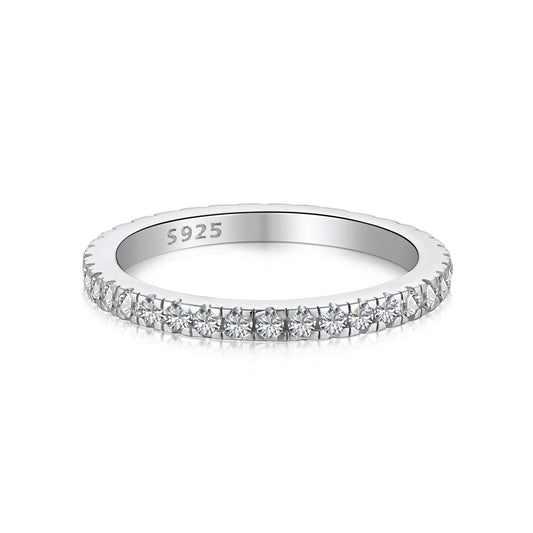 [Luxe Jewels]Delicate Sparkling Round Cut Daily Ring