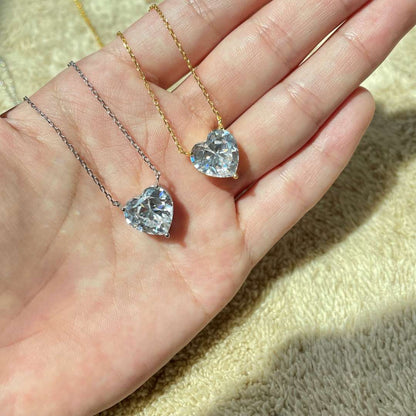 [Luxe Jewels]6.0 carat Radiant Heart Shape Necklace