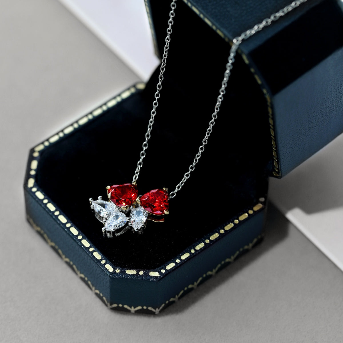 [Luxe Jewels]Dainty Red Heart Necklace