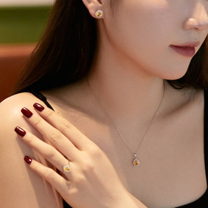 [Luxe Jewels]Delicate Radiant Oval Cut Daily Earrings