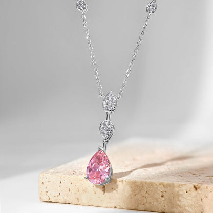 [Luxe Jewels]Dazzling Pear Cut Necklace