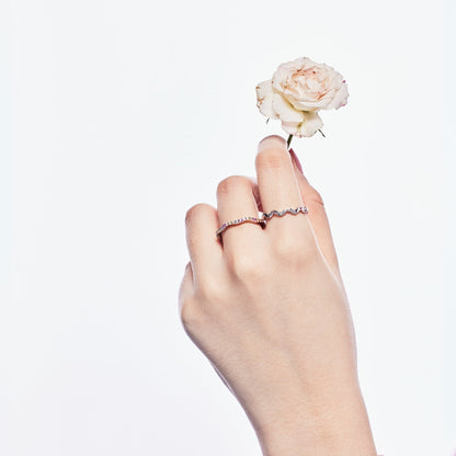 [Luxe Jewels]Ornate Vibrant Round Cut Daily Ring