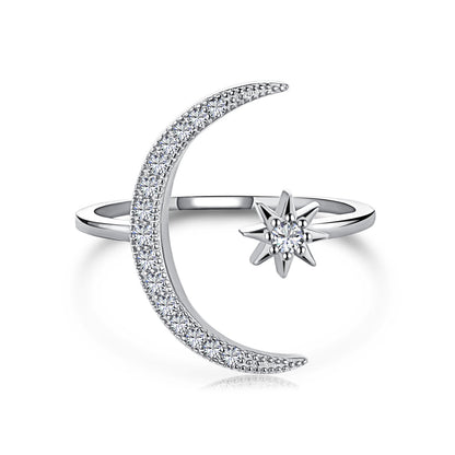 [Luxe Jewels]Eternity Moon & Star Ring