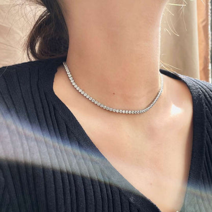 [Luxe Jewels]Elegant Tennis Chain Necklace