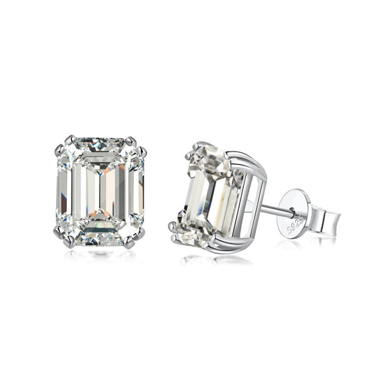 [Luxe Jewels]Dazzling Square Shape Earrings