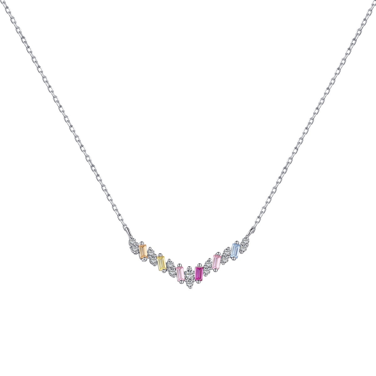 [Luxe Jewels]Dazzling Rainbow Necklace