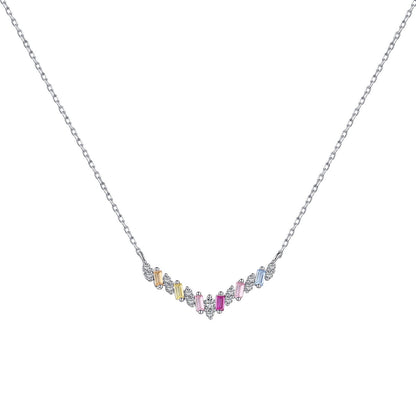 [Luxe Jewels]Dazzling Rainbow Necklace