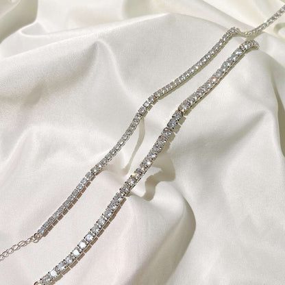 [Luxe Jewels]Elegant Tennis Chain Necklace