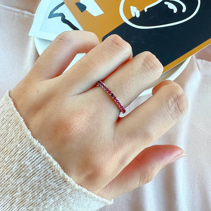 [Luxe Jewels]Delicate Sparkling Round Cut Daily Ring