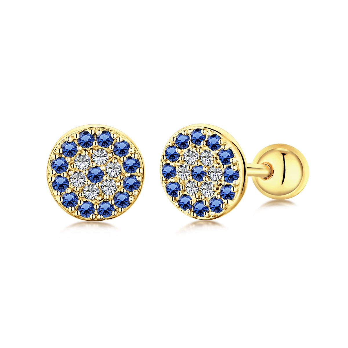 [Luxe Jewels]Devil's Eye Ear Bone Nail Earrings