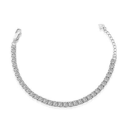 [Luxe Jewels]Sparkling Radiant Princess Cut Tennis Bracelet