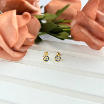 [Luxe Jewels]Devil's Eye Ear Bone Nail Earrings