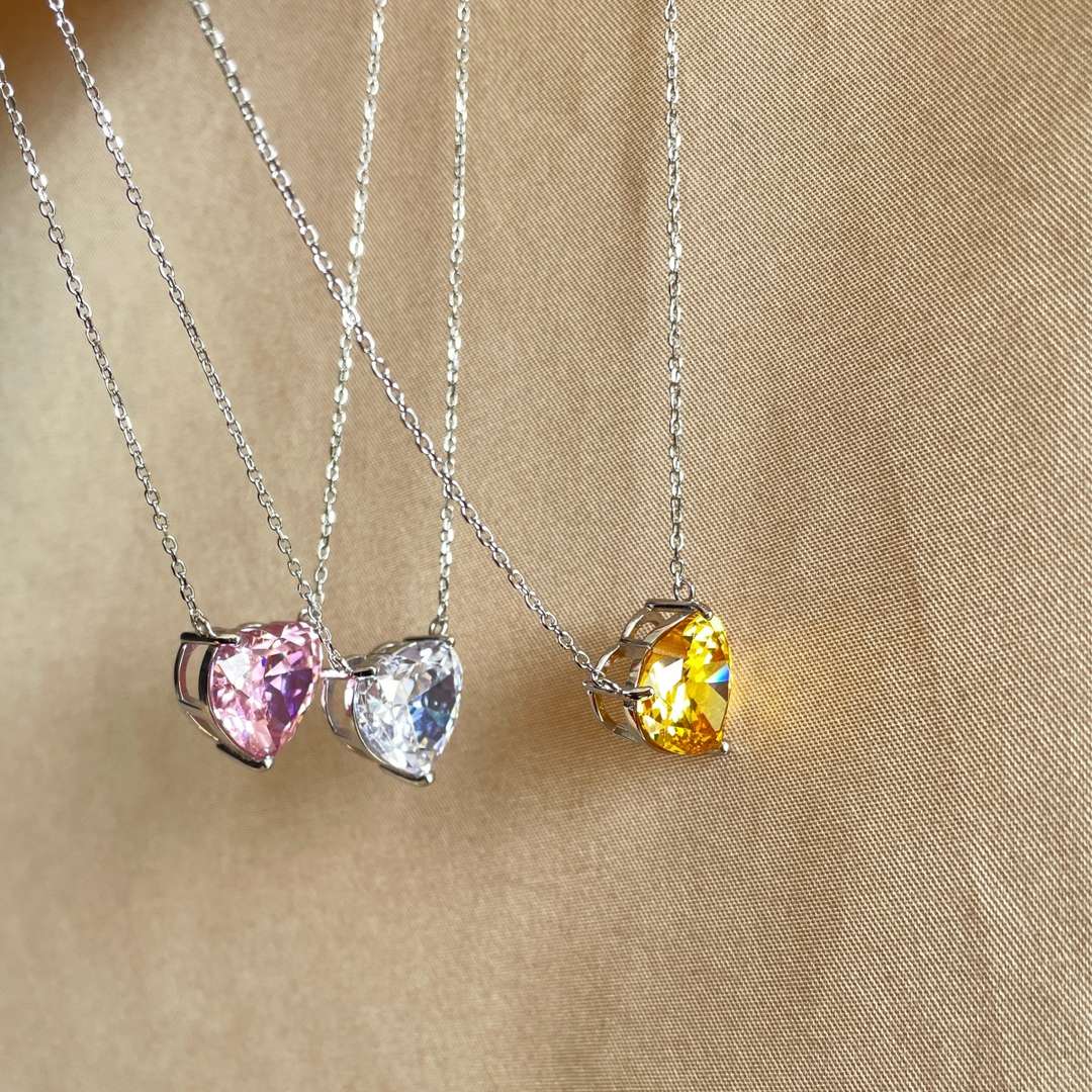 [Luxe Jewels]6.0 carat Radiant Heart Shape Necklace