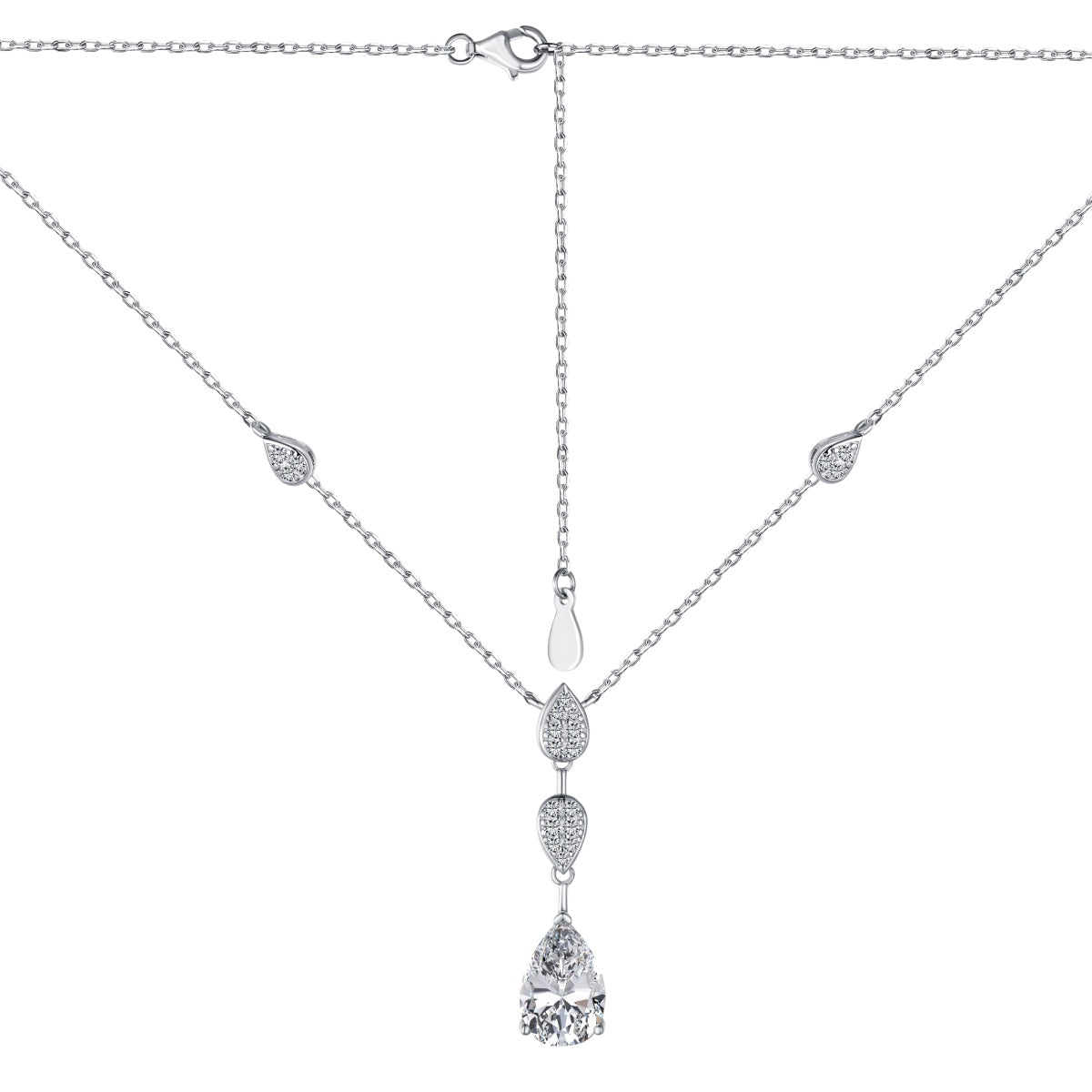 [Luxe Jewels]Dazzling Pear Cut Necklace