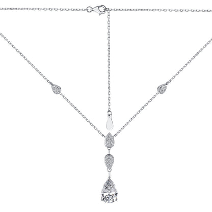 [Luxe Jewels]Dazzling Pear Cut Necklace