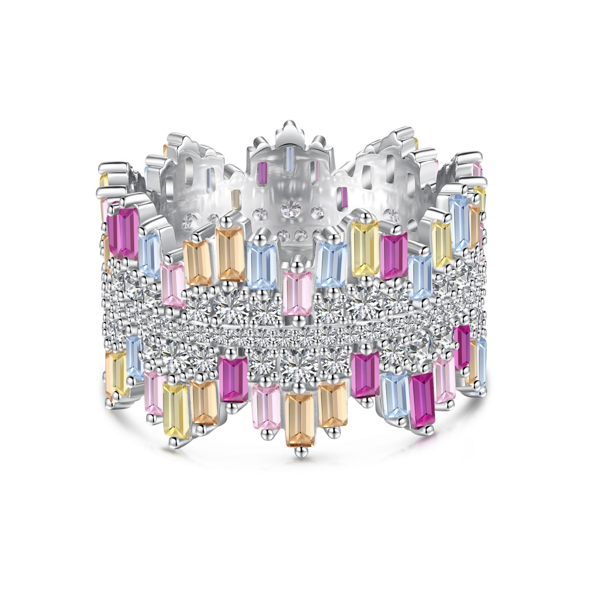 [Luxe Jewels]Luxurious Colorful Radiant Cut Daily Ring