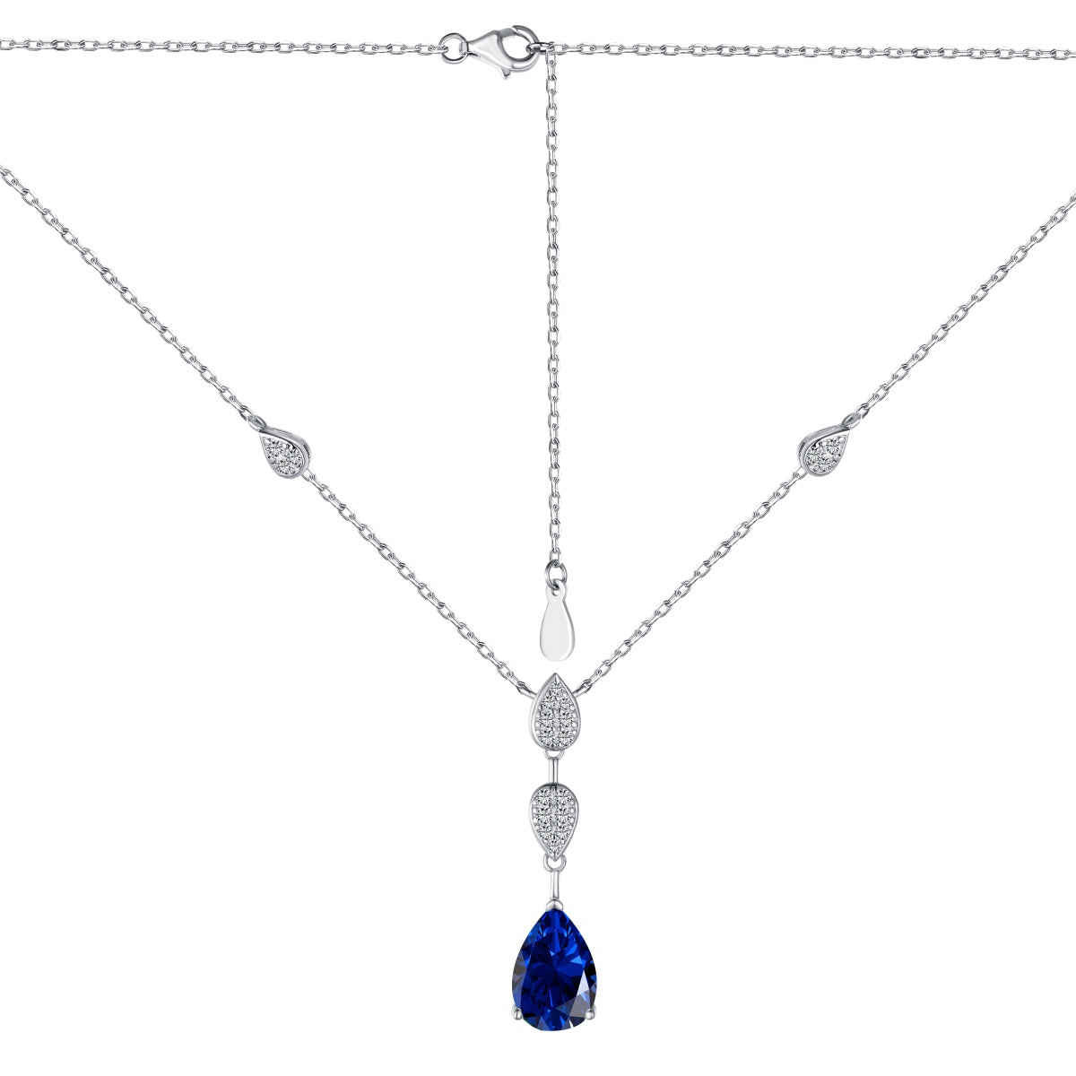 [Luxe Jewels]Dazzling Pear Cut Necklace