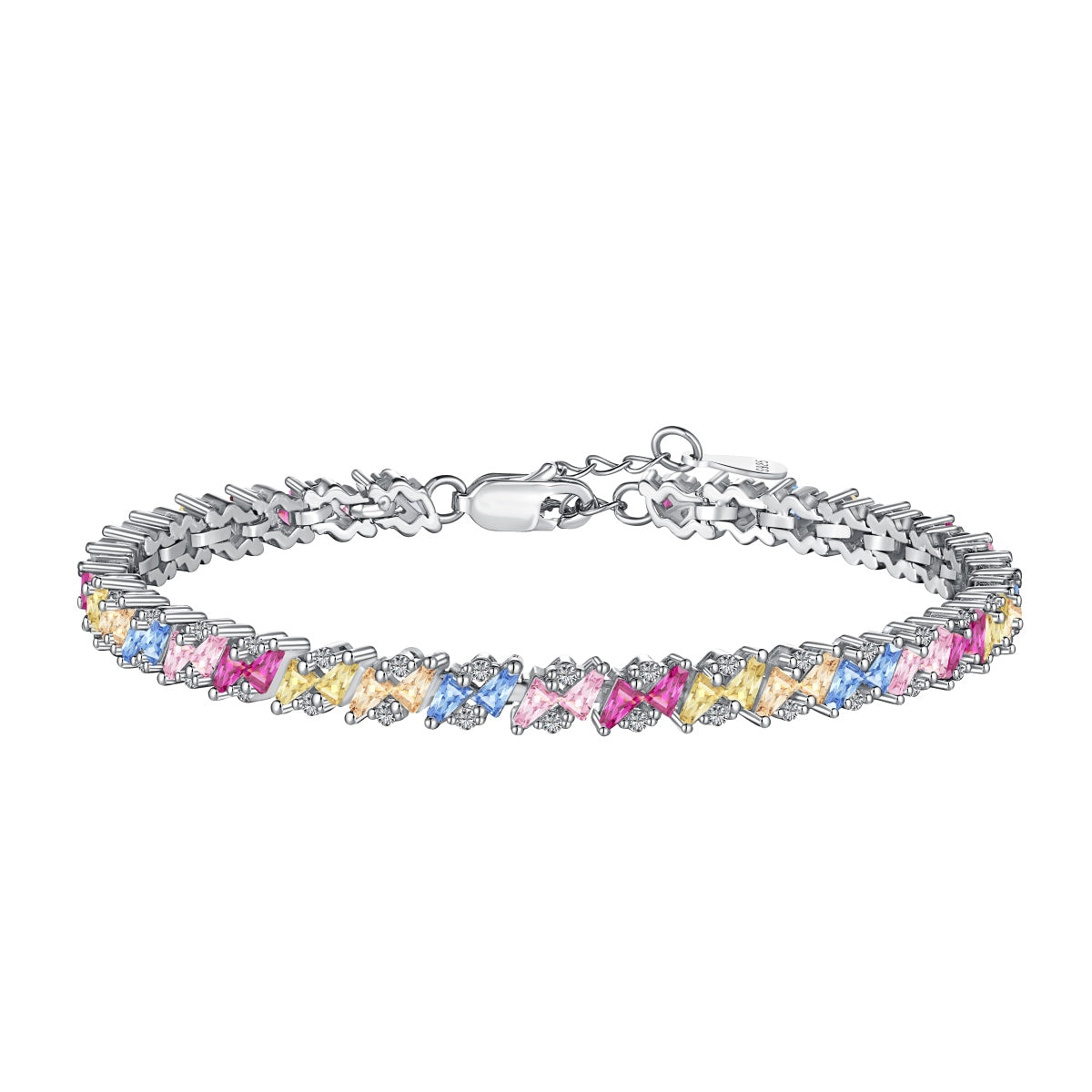 [Luxe Jewels]Ornate Sparkling Multi Cut Party Bracelet