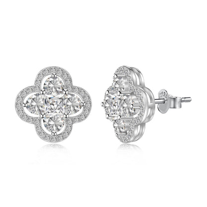 [Luxe Jewels]Lucky Four-Leaf Clover Exquisite Earrings