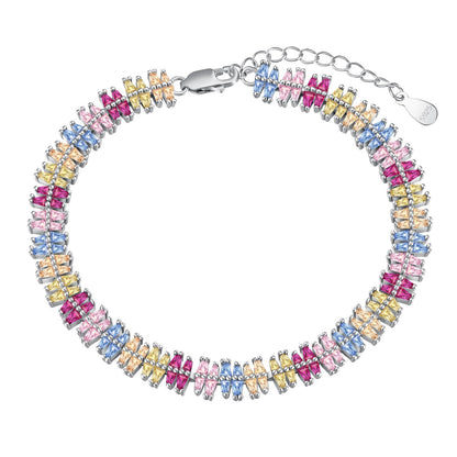 [Luxe Jewels]Sparkling Exquisite Multi Cut Party Bracelet