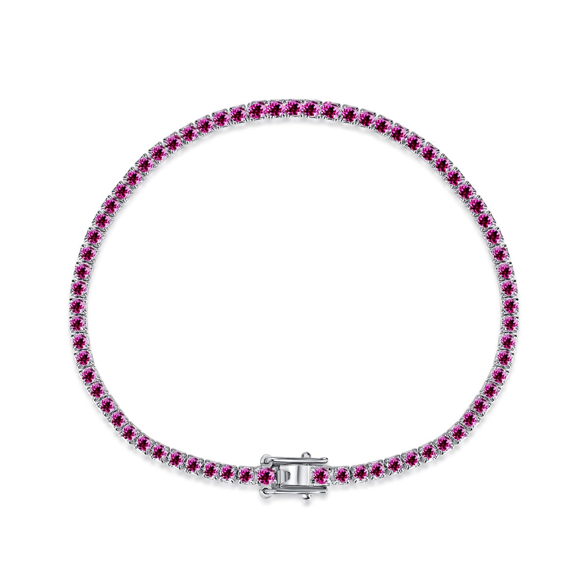 [Luxe Jewels]Dazzling Colorful Round Cut Daily Bracelet