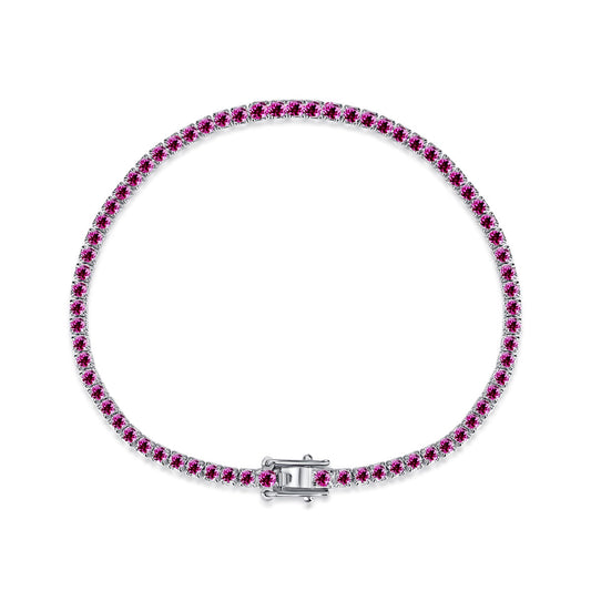 [Luxe Jewels]Dazzling Colorful Round Cut Daily Bracelet