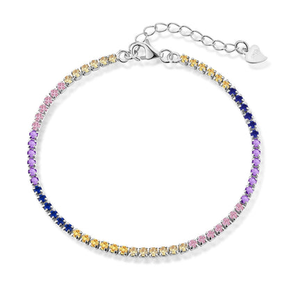 [Luxe Jewels]Radiant Shinning Princess Cut Tennis Bracelet