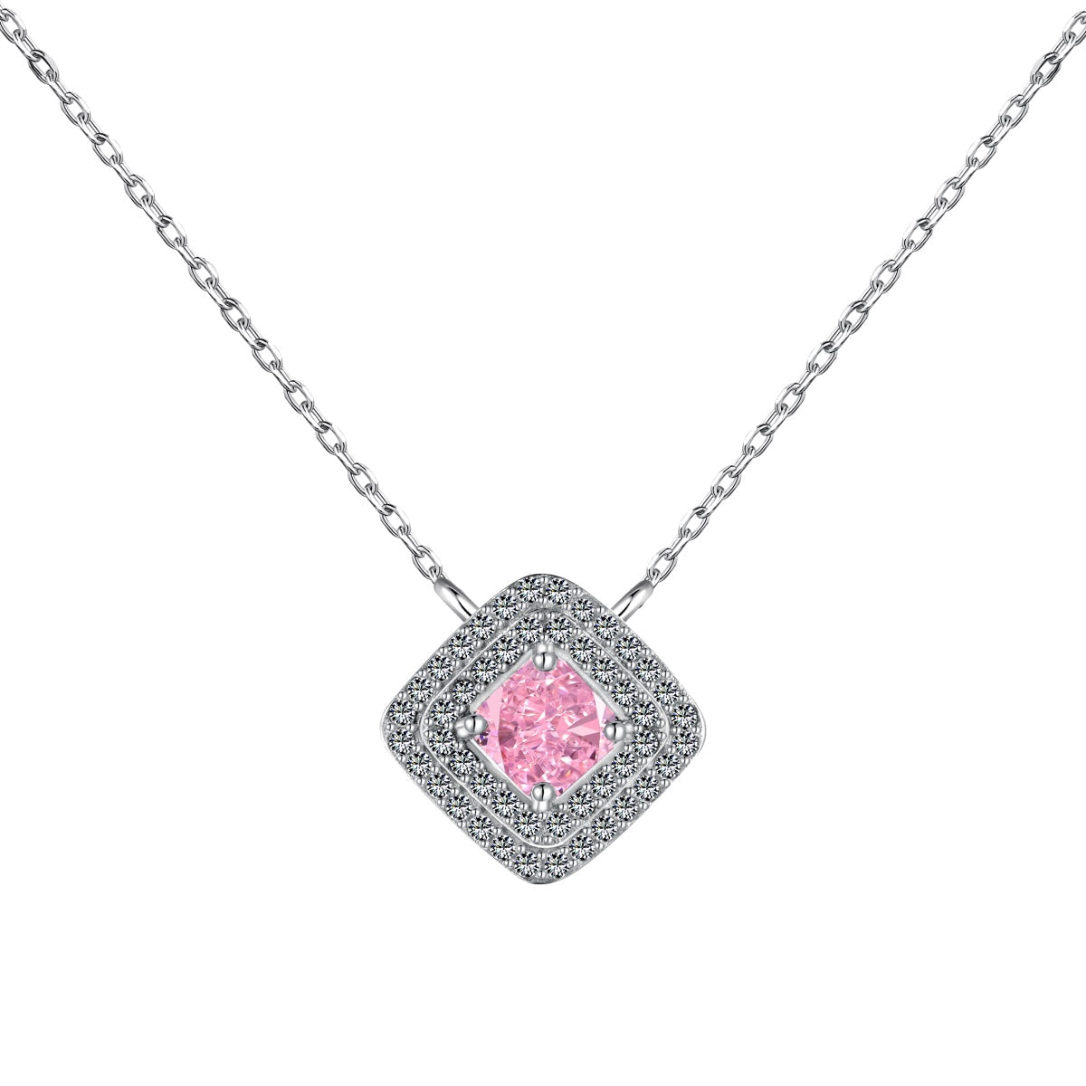 [Luxe Jewels]Sparkling Asscher Cut Necklace