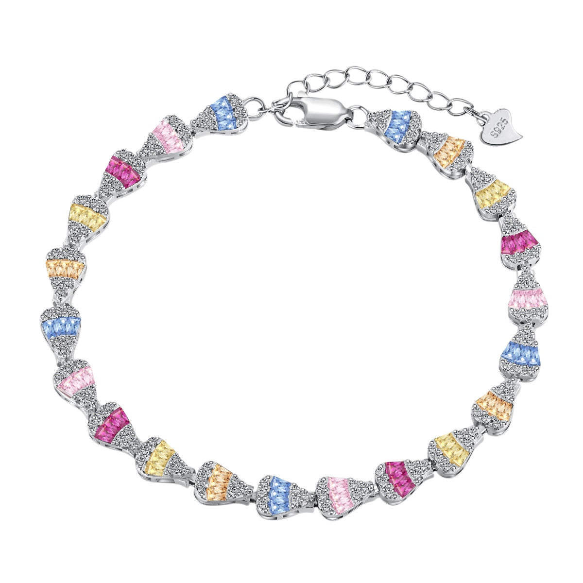 [Luxe Jewels]Radiant Water Drop Shape Daily Bracelet