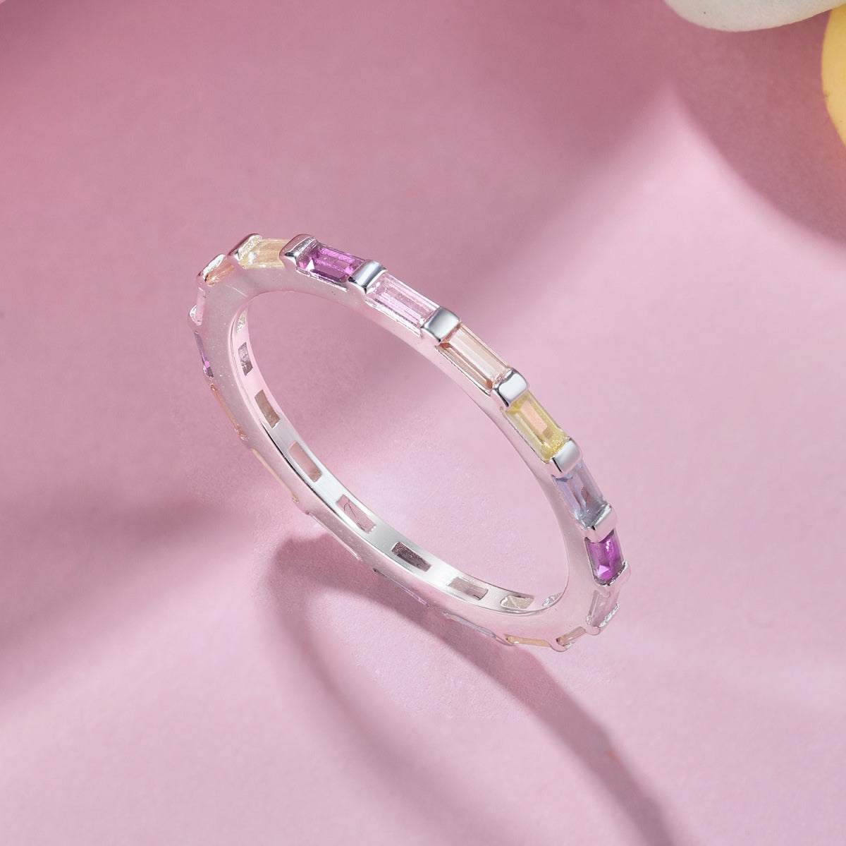 [Luxe Jewels]Exquisite Multicolored Emerald Cut Daily Ring