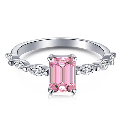 [Luxe Jewels]1.0 Carat Dainty Resplendent Radiant Cut Daily Ring