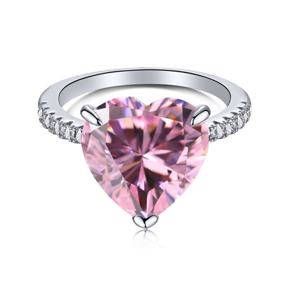 [Luxe Jewels]6.0 Carat Luxurious Sparkling Romantic Heart Cut Lover Ring