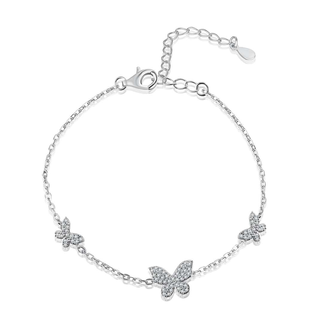 [Luxe Jewels]Delicate Butterfly Pendant Bracelet