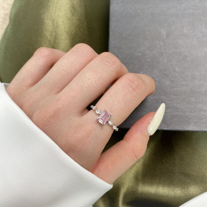 [Luxe Jewels]1.0 Carat Dainty Resplendent Radiant Cut Daily Ring