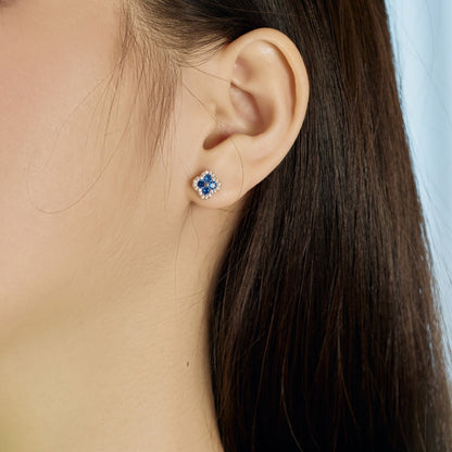 [Luxe Jewels]Four-Leaf Clover Flower Shaped Earrings