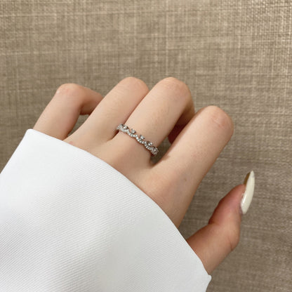 [Luxe Jewels]Elegant Resplendent Round Shape Party Ring