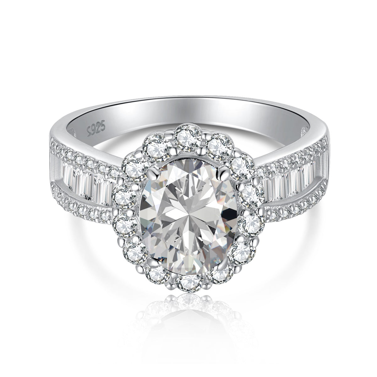 [Luxe Jewels]1.5 Carat Dazzling Charming Oval Cut Banquet Ring