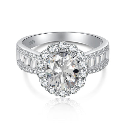 [Luxe Jewels]1.5 Carat Dazzling Charming Oval Cut Banquet Ring