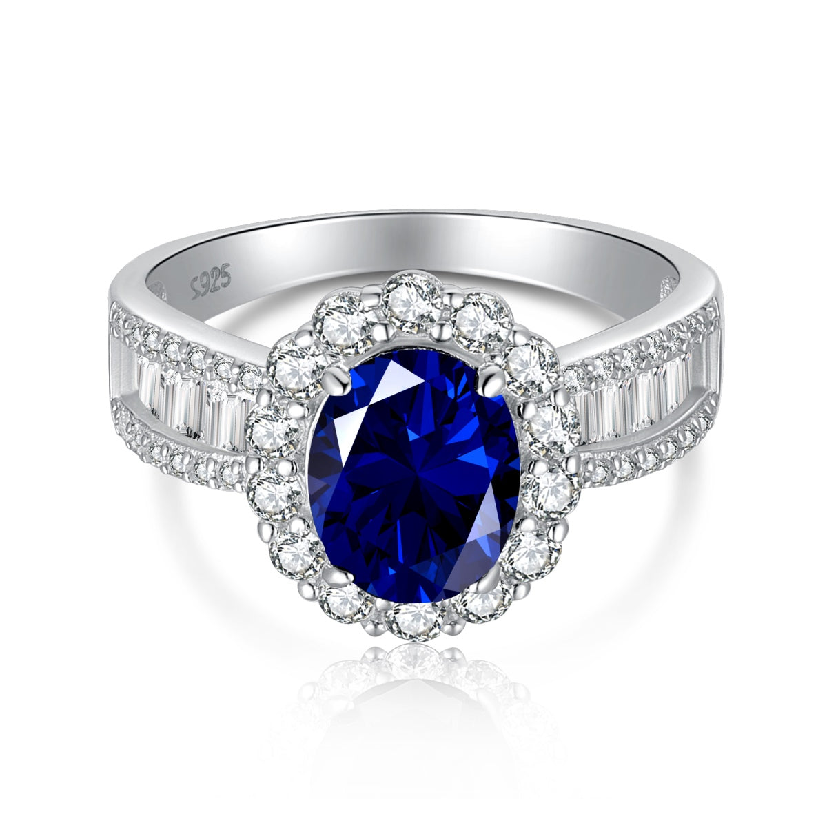 [Luxe Jewels]1.5 Carat Dazzling Charming Oval Cut Banquet Ring