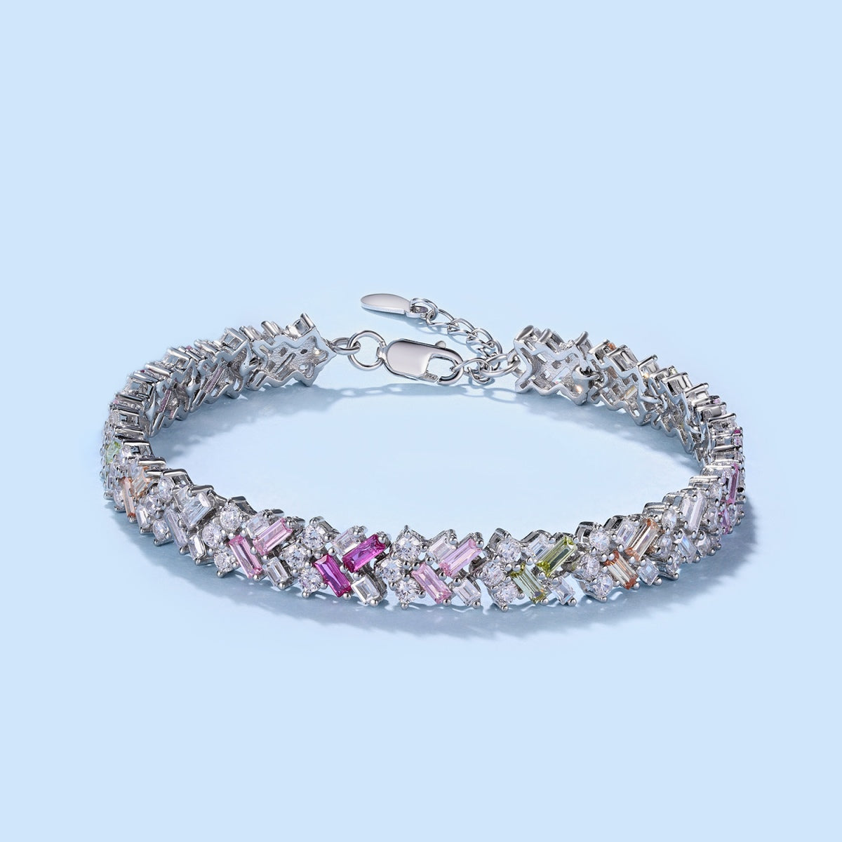 [Luxe Jewels]Dazzling Unique Multi Shape Daily Bracelet